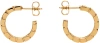 VERSACE GOLD GRECA HOOP EARRINGS