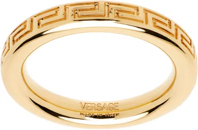 VERSACE GOLD GRECA RING