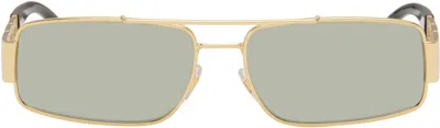 Versace Greca Sunglasses In Gold