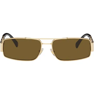 Versace Gold Greca Sunglasses