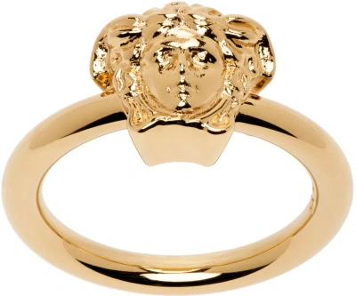 Versace Gold 'la Medusa' Ring In 3j000- Gold