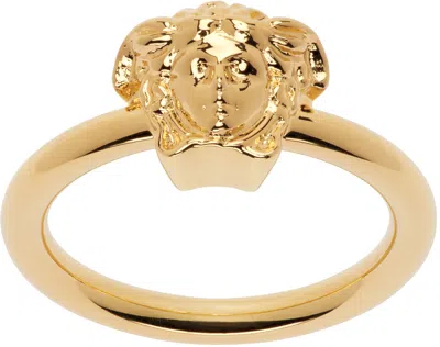 Versace Gold 'la Medusa' Ring In 3j000- Gold