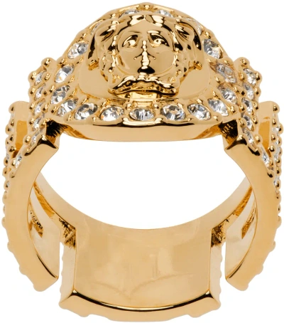 Versace Gold 'la Medusa' Ring In D01o-white-gold