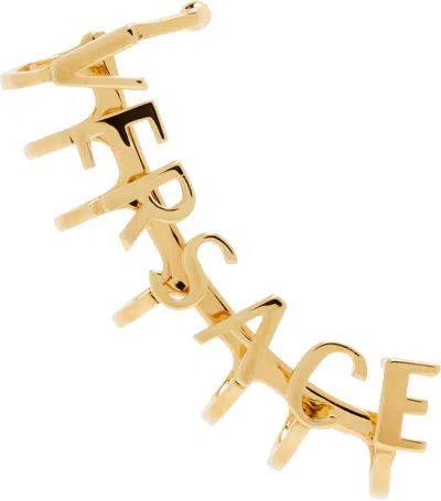 Versace Gold-tone Medusa Logo Ear Cuff | ModeSens