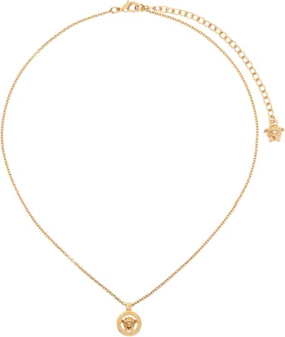 Versace Gold Medusa '95 Pendant Necklace In 3j000- Gold