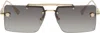 Versace Gold Medusa Glam Sunglasses In 10028g Gold
