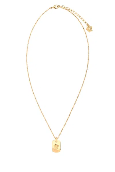Versace Gold Medusa Necklace In Gold