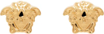 Versace Gold Medusa Stud Earrings In 3j000  Gold