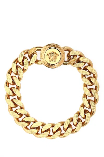 Versace Gold Metal Bracelet In Kot