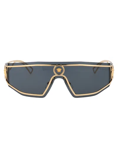 Versace Gold Metal Sunglasses