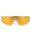 Versace Gold Metal Sunglasses