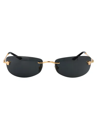 VERSACE VERSACE GOLD METAL SUNGLASSES