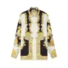 Versace Coral Theatre Shirt And Blouse Multicolor In Yellow
