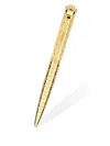 Versace Gold Plated Ball Point Pen In Gold