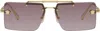 Versace Gradient Rectangle-frame Sunglasses