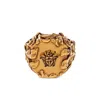 Versace Mens Gold Medusa Head Brass Stud Earrings