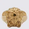 VERSACE GOLD-TONE BRASS RING