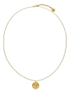 VERSACE GOLD-TONE MEDUSA'95 BRASS NECKLACE