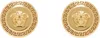 Versace Gold Tribute Stud Earrings In Kot-tribute Gold