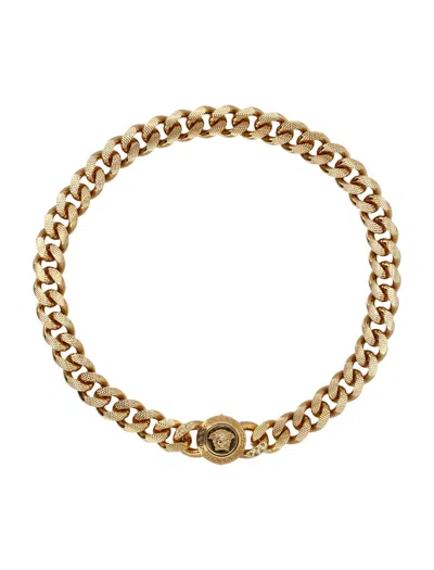 Versace Golden Medusa Chain Necklace For Men