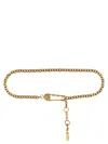 Versace Gold Chain Metal Belt In Gold