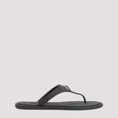 Versace Gomma Slides In Black