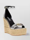 Versace 'gorgone '95' Espadrille Wedges
