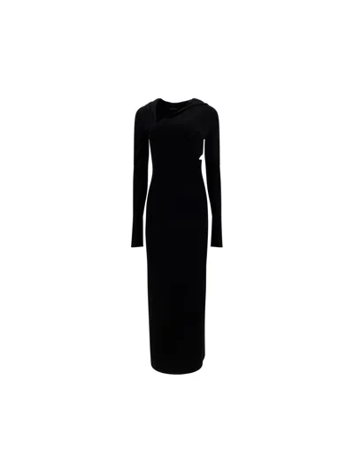 Versace Gown Dress In Black