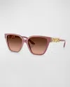 Versace Pink Gradient Grey Butterfly Ladies Sunglasses Ve4471b 54755m 56 In Pink Gradient