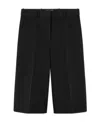 Versace Grain De Poudre Bermuda Shorts In Black