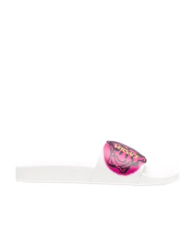 VERSACE VERSACE MEDUSA LOGO PRINTED SLIDES