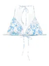 Versace Graphic-print Bikini Top In Multi