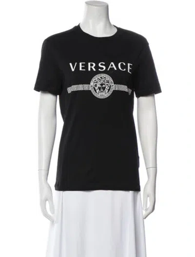 Pre-owned Versace Graphic Print Crew Neck T-shirt In Multi