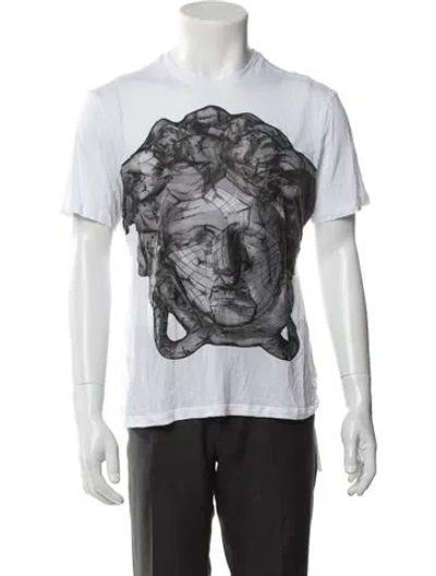 Pre-owned Versace Graphic Print Crew Neck T-shirt In Multi
