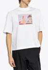 Versace Graphic-print Crewneck T-shirt In White