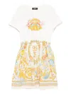 Versace Graphic-print Dress In Multi