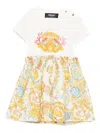 Versace Graphic-print Dress In Multi