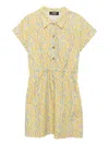 Versace Graphic-print Dress In Yellow