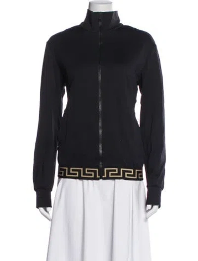 Pre-owned Versace Graphic Print Jacket In Black