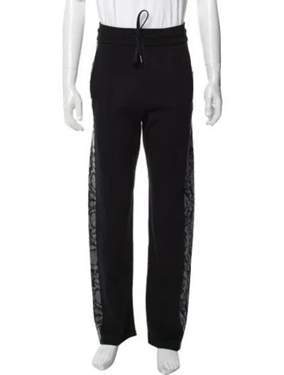 Pre-owned Versace Graphic Print Joggers In Black
