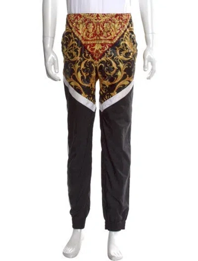 Pre-owned Versace Graphic Print Joggers In Black