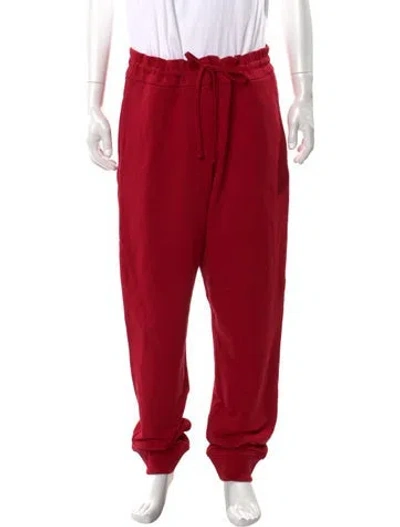 Pre-owned Versace Graphic Print Joggers In Red