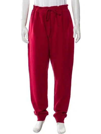 Pre-owned Versace Graphic Print Joggers W/ Tags In Red