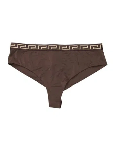 Pre-owned Versace Graphic Print Lounge Set W/ Tags In Brown