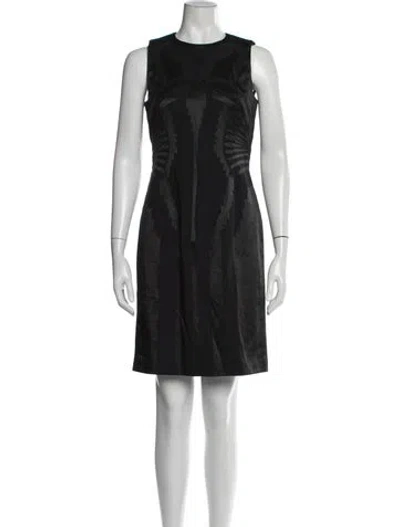 Pre-owned Versace Graphic Print Mini Dress In Black