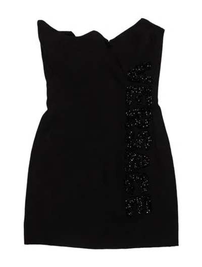 Pre-owned Versace Graphic Print Mini Dress W/ Tags In Black
