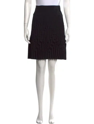 Pre-owned Versace Graphic Print Mini Skirt In Black
