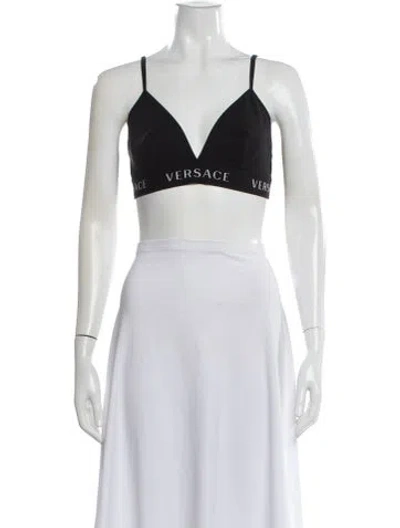 Pre-owned Versace Graphic Print Pajamas In Black