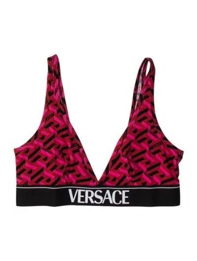 Pre-owned Versace Graphic Print Pajamas W/ Tags In Red