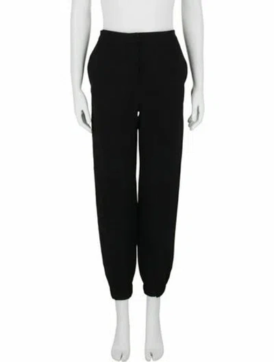 Pre-owned Versace Graphic Print Pants W/ Tags In Black